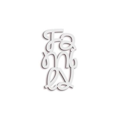 Scritta in Legno Family