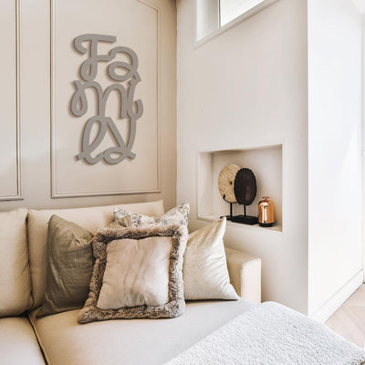 Scritta in Legno Family