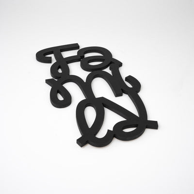 Scritta in Legno Family