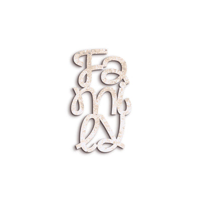 Scritta in Legno Family