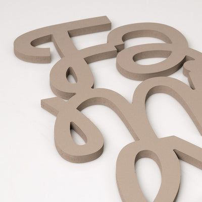 Scritta in Legno Family