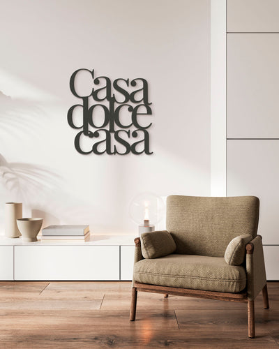 Scritta in Legno Casa dolce casa