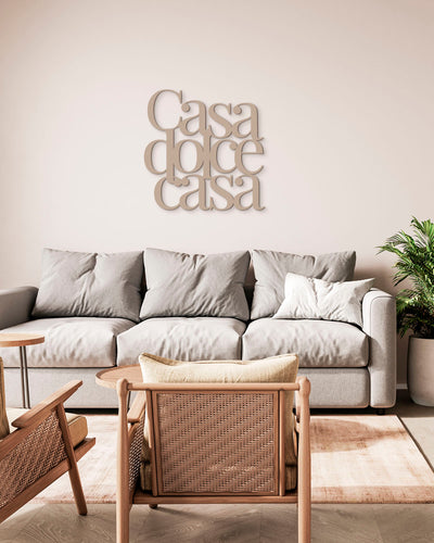 Scritta in Legno Casa dolce casa