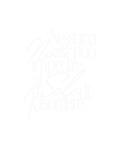 Scritta in legno Nessuna notte