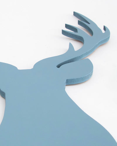 decorazione murale in legno realizzata a mano complemento arredo casa renna in legno 