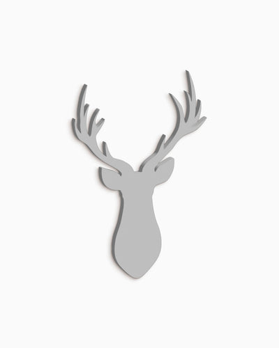 decorazione murale in legno realizzata a mano complemento arredo casa renna in legno 