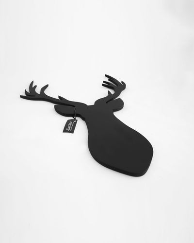 decorazione murale in legno realizzata a mano complemento arredo casa renna in legno 