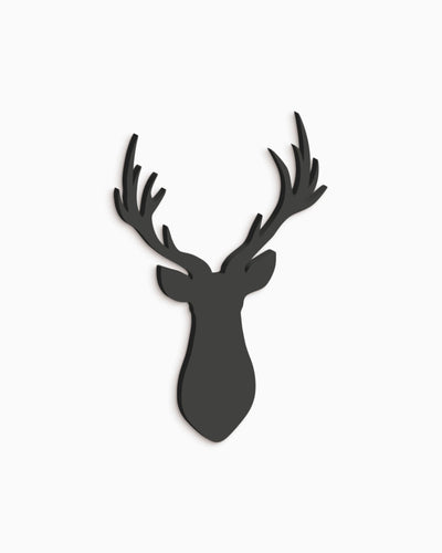 decorazione murale in legno realizzata a mano complemento arredo casa renna in legno 