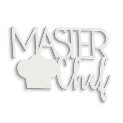 Scritta in Legno Master Chef