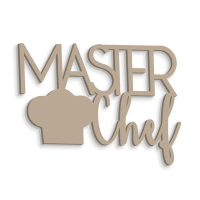 Scritta in Legno Master Chef