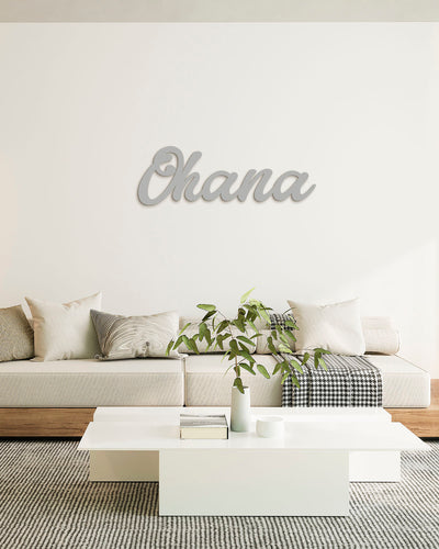 Scritta in Legno Ohana