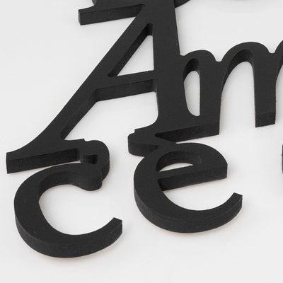 Scritta in Legno Dove c'è amore c'è casa