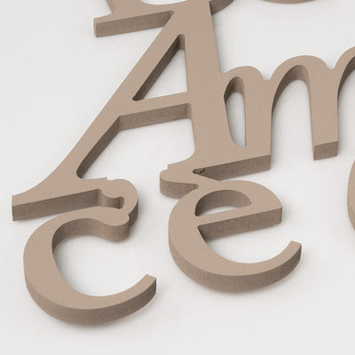 Scritta in Legno Dove c'è amore c'è casa