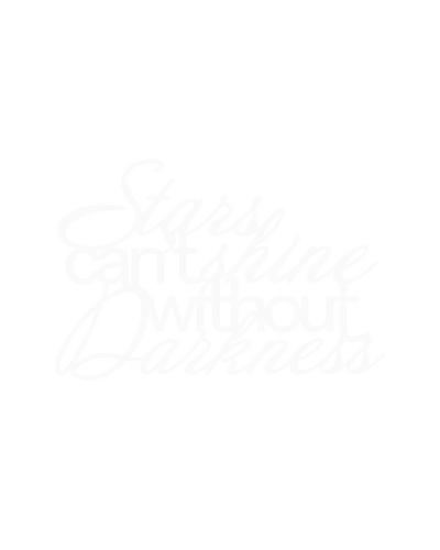 Scritta in legno Stars can't shine without darkness