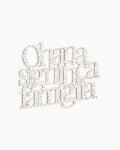 Scritta in Legno Ohana significa famiglia
