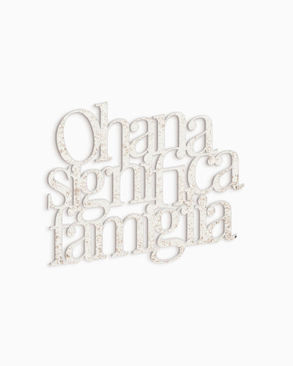 Scritta in Legno Ohana significa famiglia