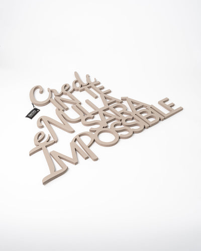 Scritta in legno Credi in te