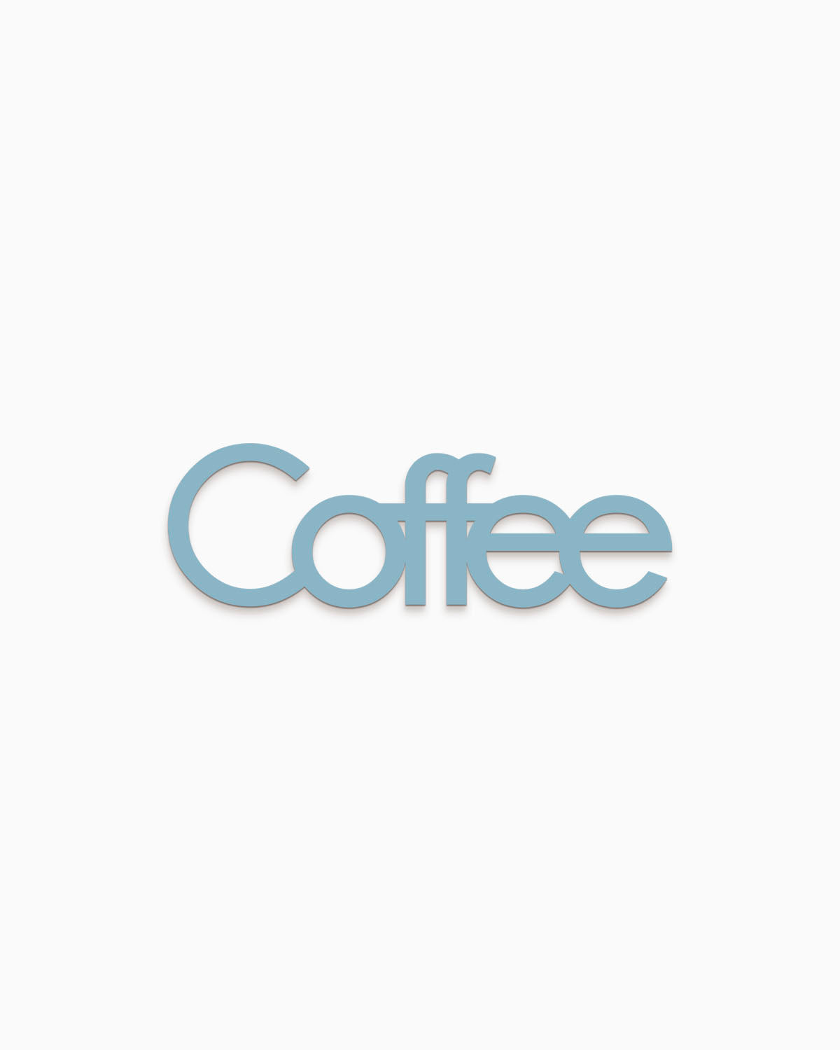 Scritta in legno decorativa realizzata a mano ideale per la cucina decorazione cucina coffee scritta da appendere #colore_azzurro-polvere