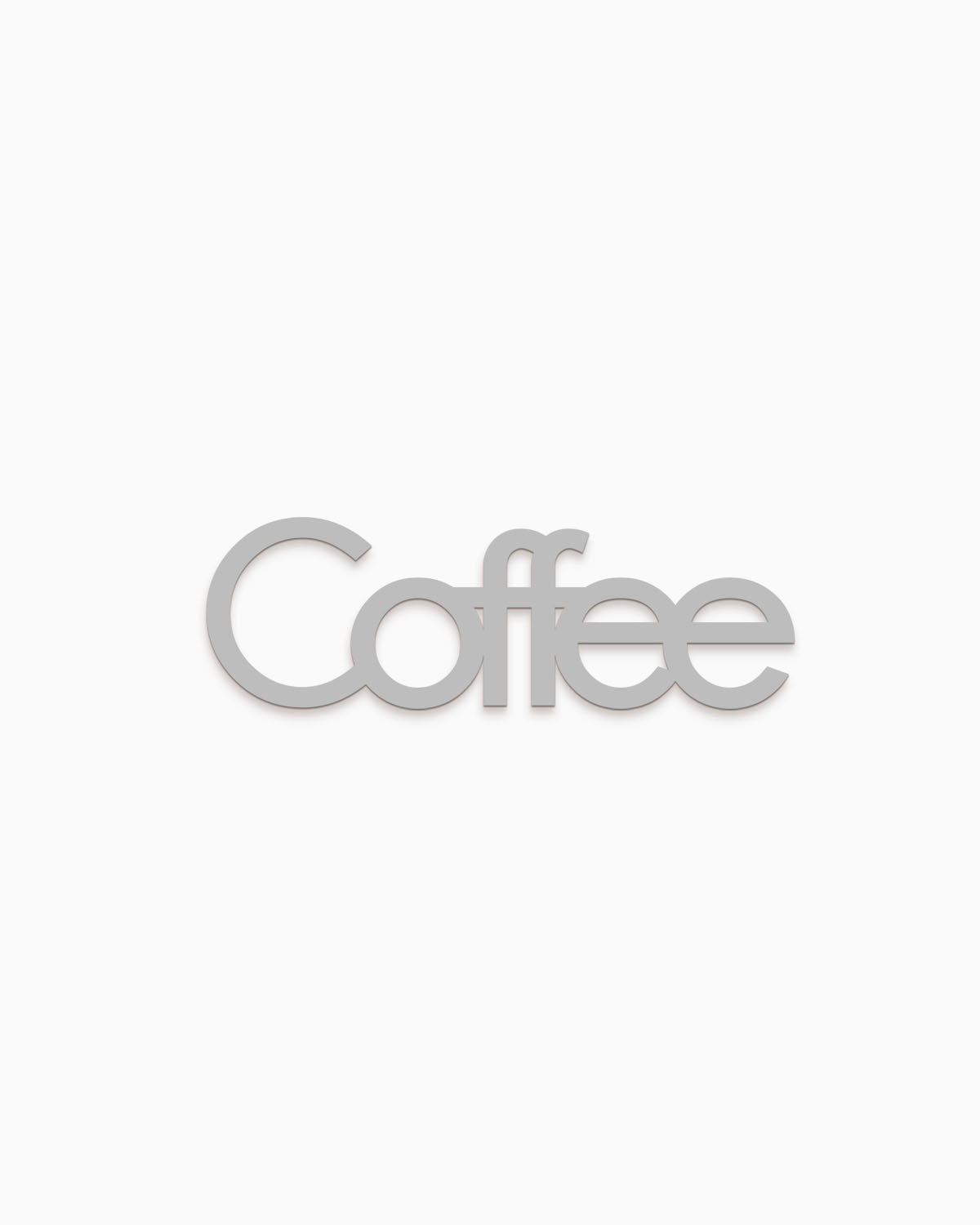 Scritta in legno decorativa realizzata a mano ideale per la cucina decorazione cucina coffee scritta da appendere #colore_grigio-medio