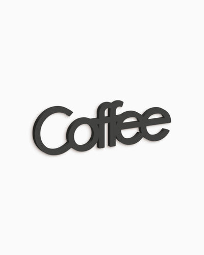 Scritta in legno decorativa realizzata a mano ideale per la cucina decorazione cucina coffee scritta da appendere #colore_nero