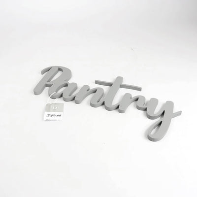 Scritta in Legno Pantry