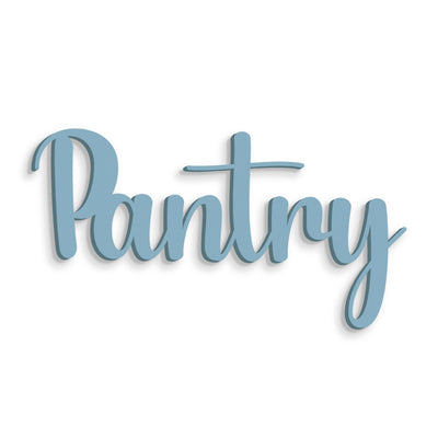Scritta in Legno Pantry
