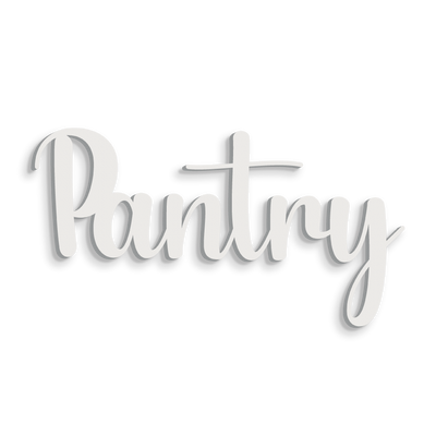 Scritta in Legno Pantry
