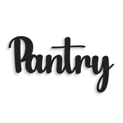 Scritta in Legno Pantry