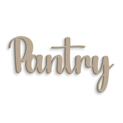 Scritta in Legno Pantry
