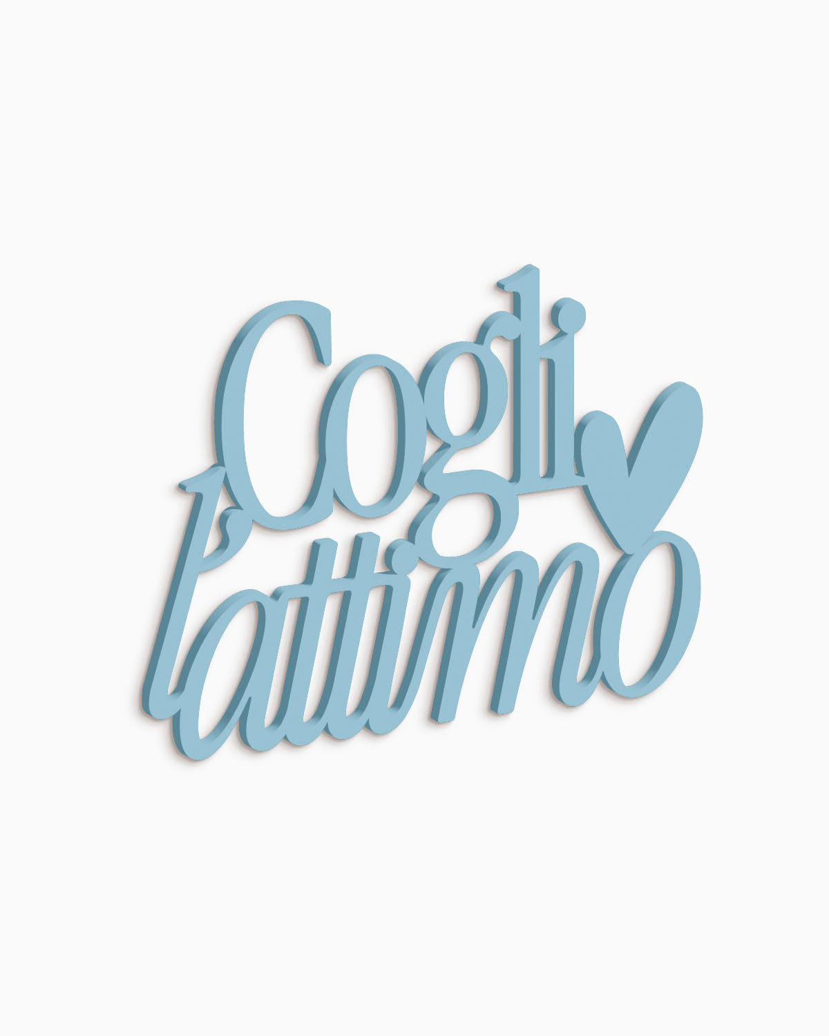 Scritta in legno Cogli l’attimo