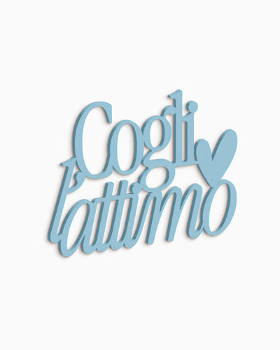 Scritta in legno Cogli l’attimo