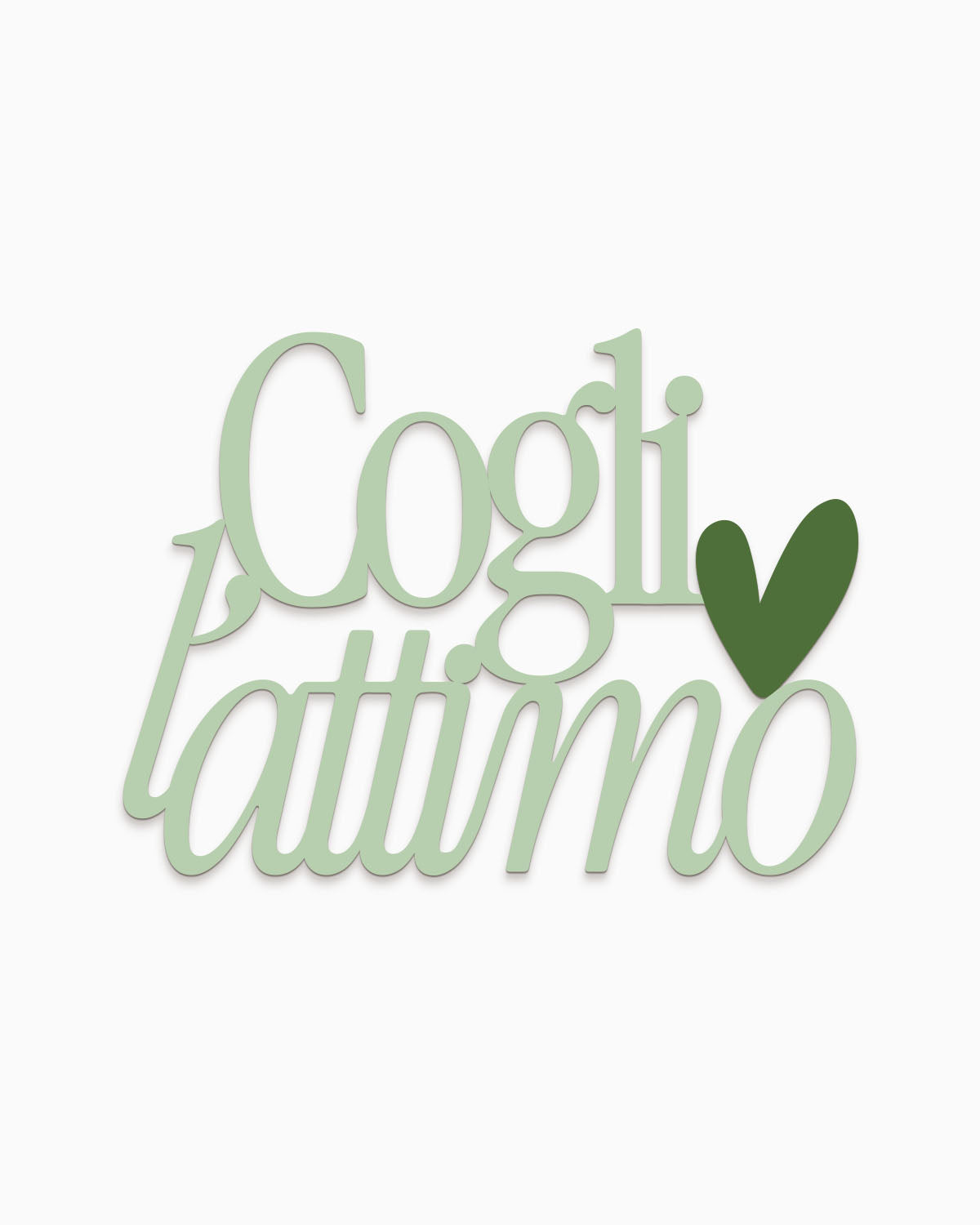 Scritta in legno Cogli l’attimo