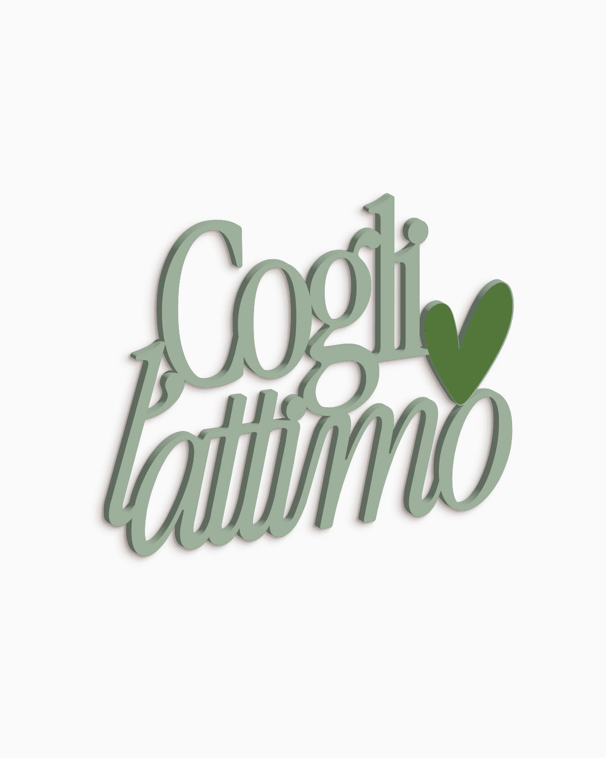Scritta in legno Cogli l’attimo
