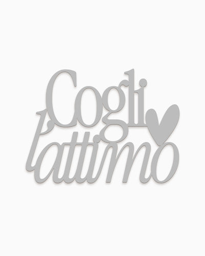 Scritta in legno Cogli l’attimo
