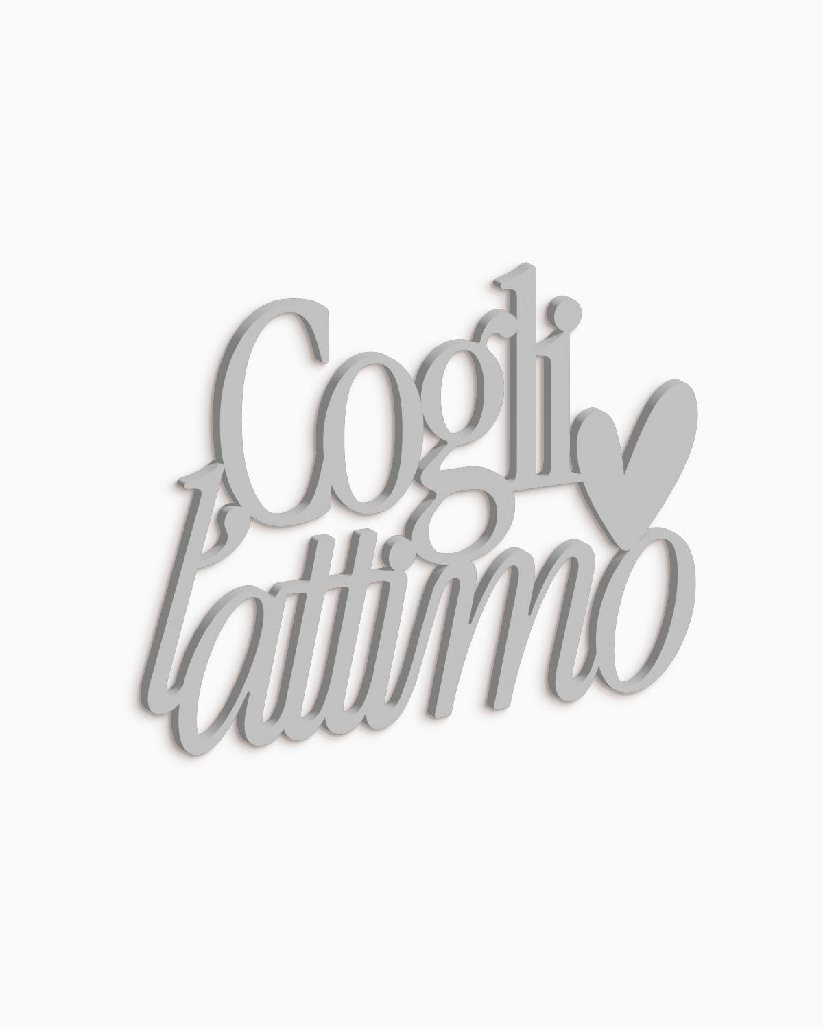 Scritta in legno Cogli l’attimo