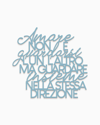 Scritta in Legno Che cos'è l'amore