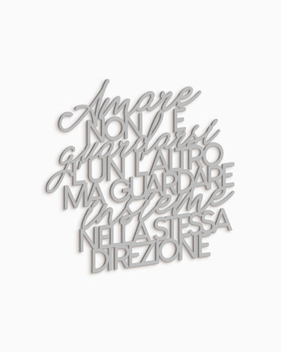 Scritta in Legno Che cos'è l'amore