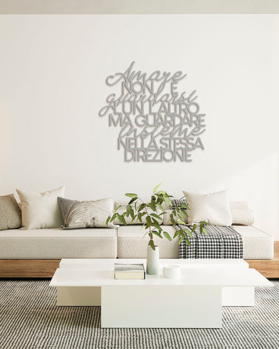 Scritta in Legno Che cos'è l'amore