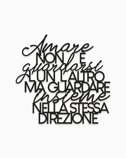 Scritta in Legno Che cos'è l'amore