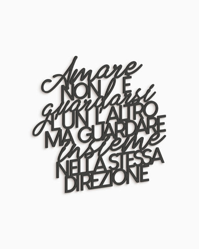 Scritta in Legno Che cos'è l'amore