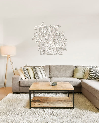 Scritta in Legno Che cos'è l'amore