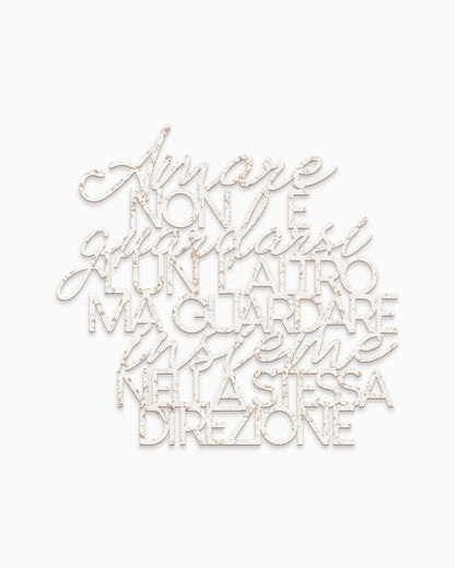 Scritta in Legno Che cos'è l'amore