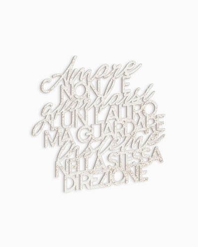 Scritta in Legno Che cos'è l'amore