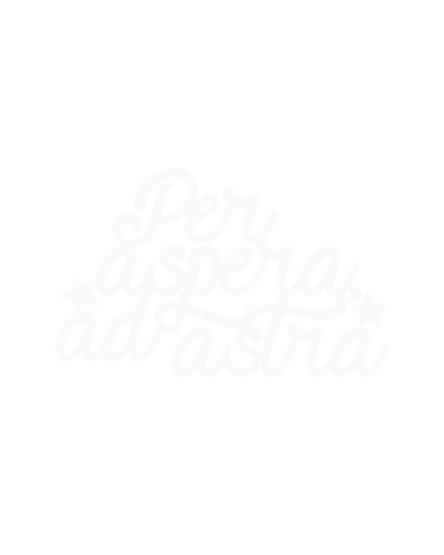 Scritta in legno Per aspera ad astra