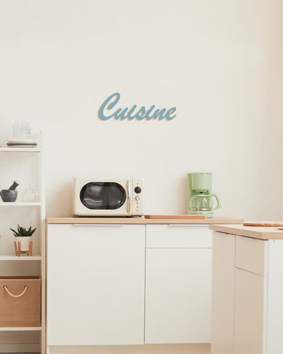 Scritta in legno decorativa realizzata a mano ideale per la cucina decorazione cucina coffee scritta da appendere #colore_azzurro-polvere