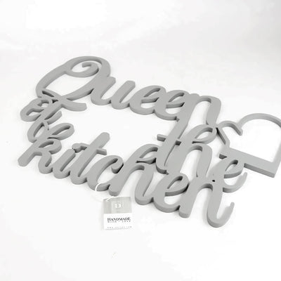 Scritta in Legno Queen of the Kitchen