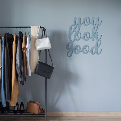Scritta in Legno You Look Good