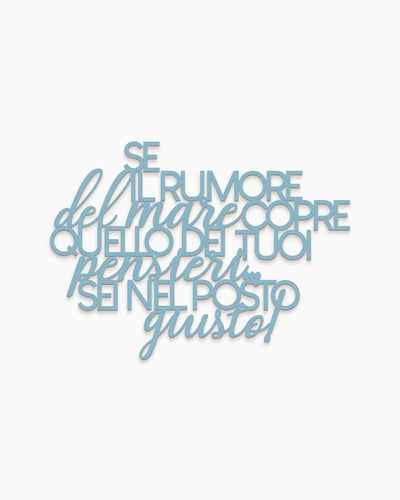 Scritta in Legno Il rumore del mare