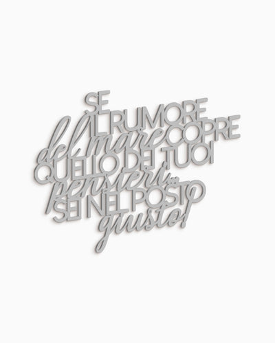 Scritta in Legno Il rumore del mare