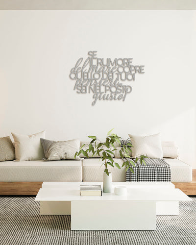 Scritta in Legno Il rumore del mare